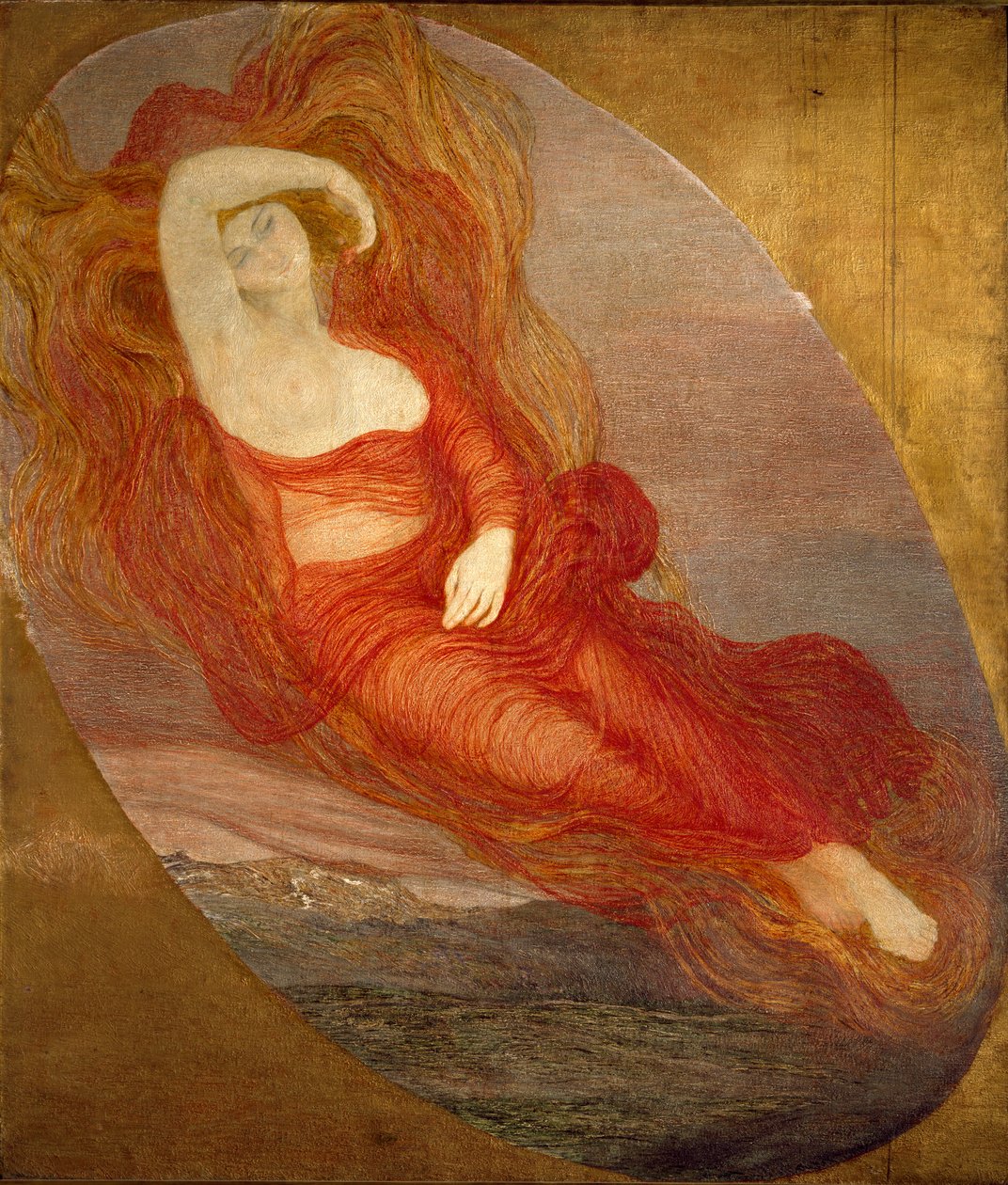 Die Göttin der Liebe von Giovanni Segantini