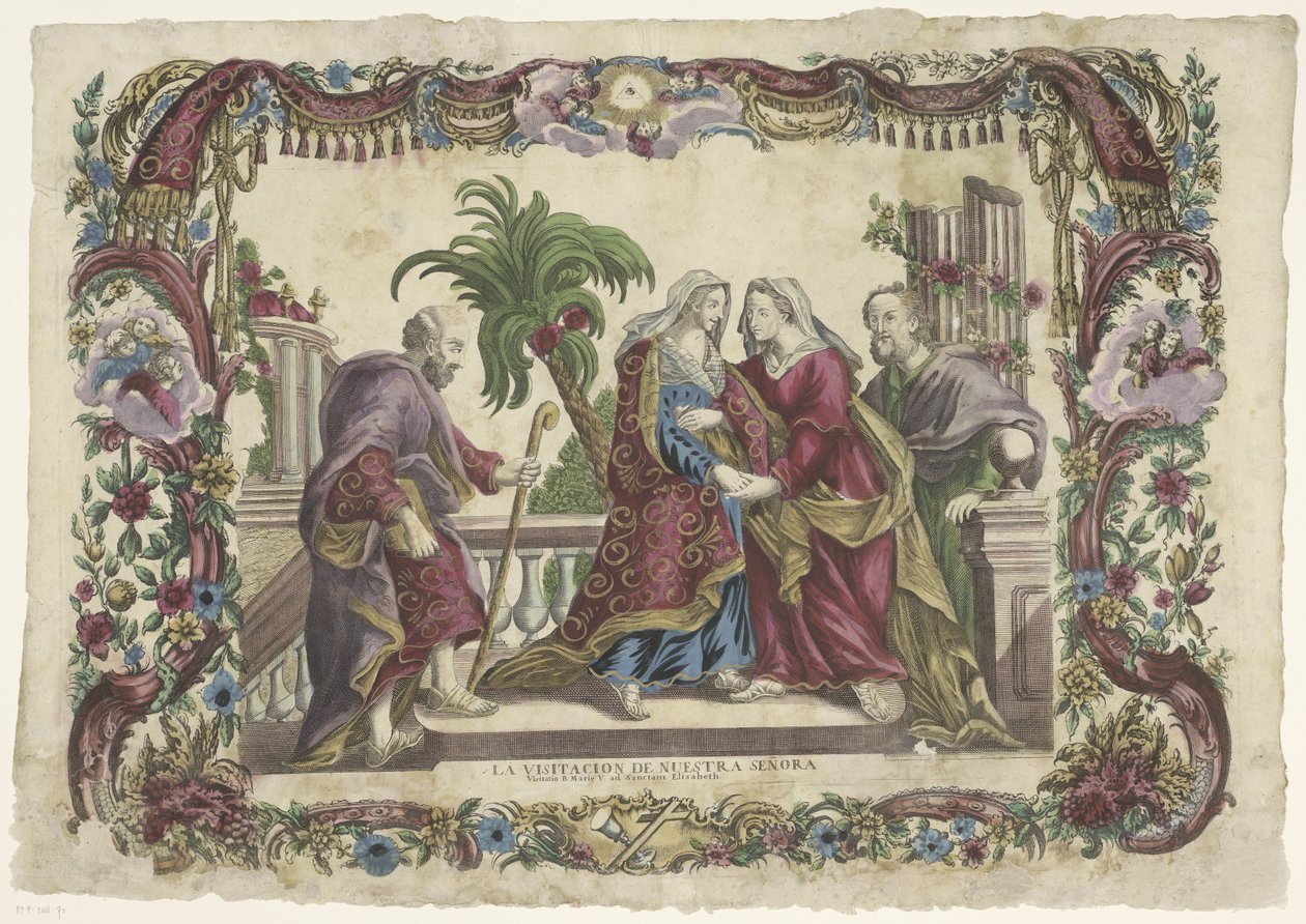 Heimsuchung (Visitation B. Marie V. ad sanctam Elisabeth) von Giovanni Volpato