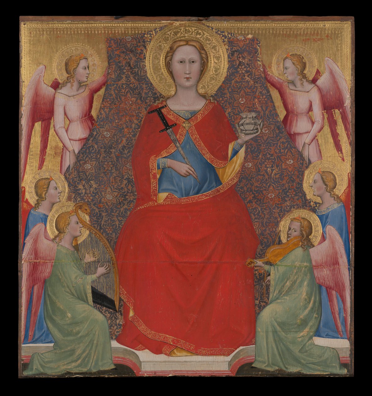 Heilige Lucia auf dem Thron von Giovanni di Bartolomeo Cristiani