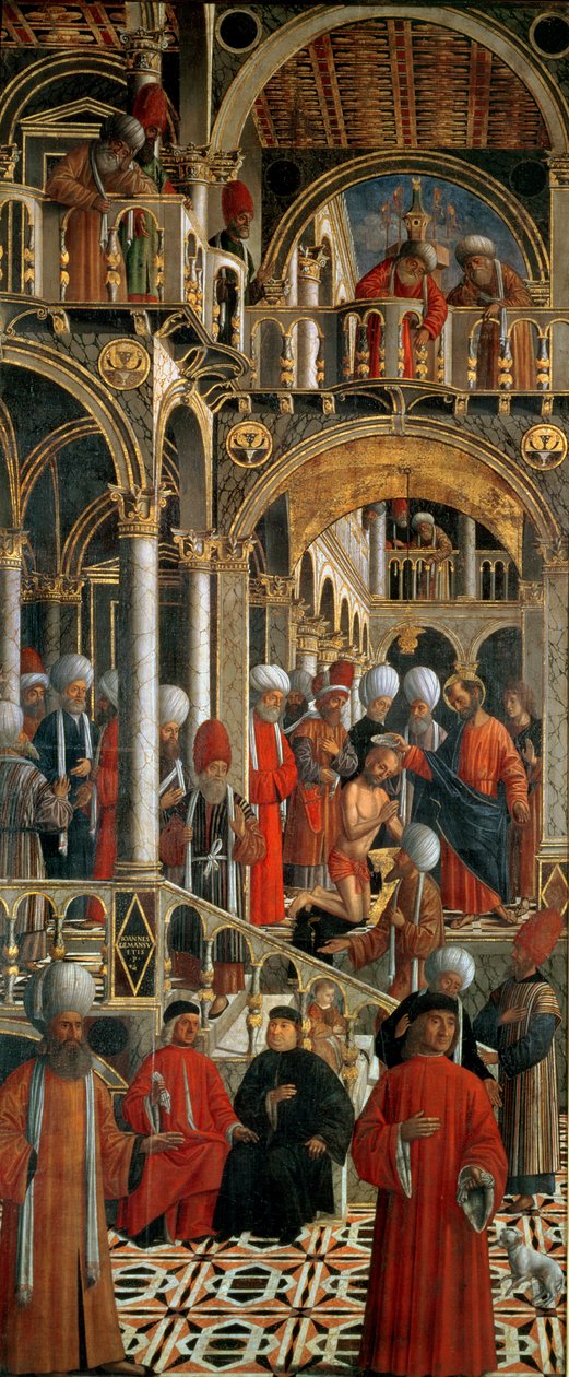 Die Taufe des hl. Anianus durch den hl. Markus, um 1524 von Giovanni di Niccolo Mansueti