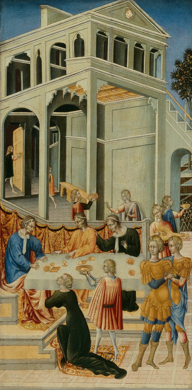 Salome bittet Herodes um den Kopf von Johannes dem Täufer von Giovanni di Paolo