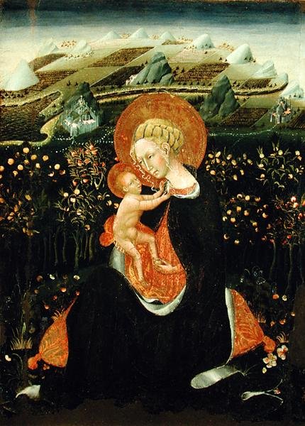 Madonna der Demut, ca. 1450-60 von Giovanni di Paolo di Grazia