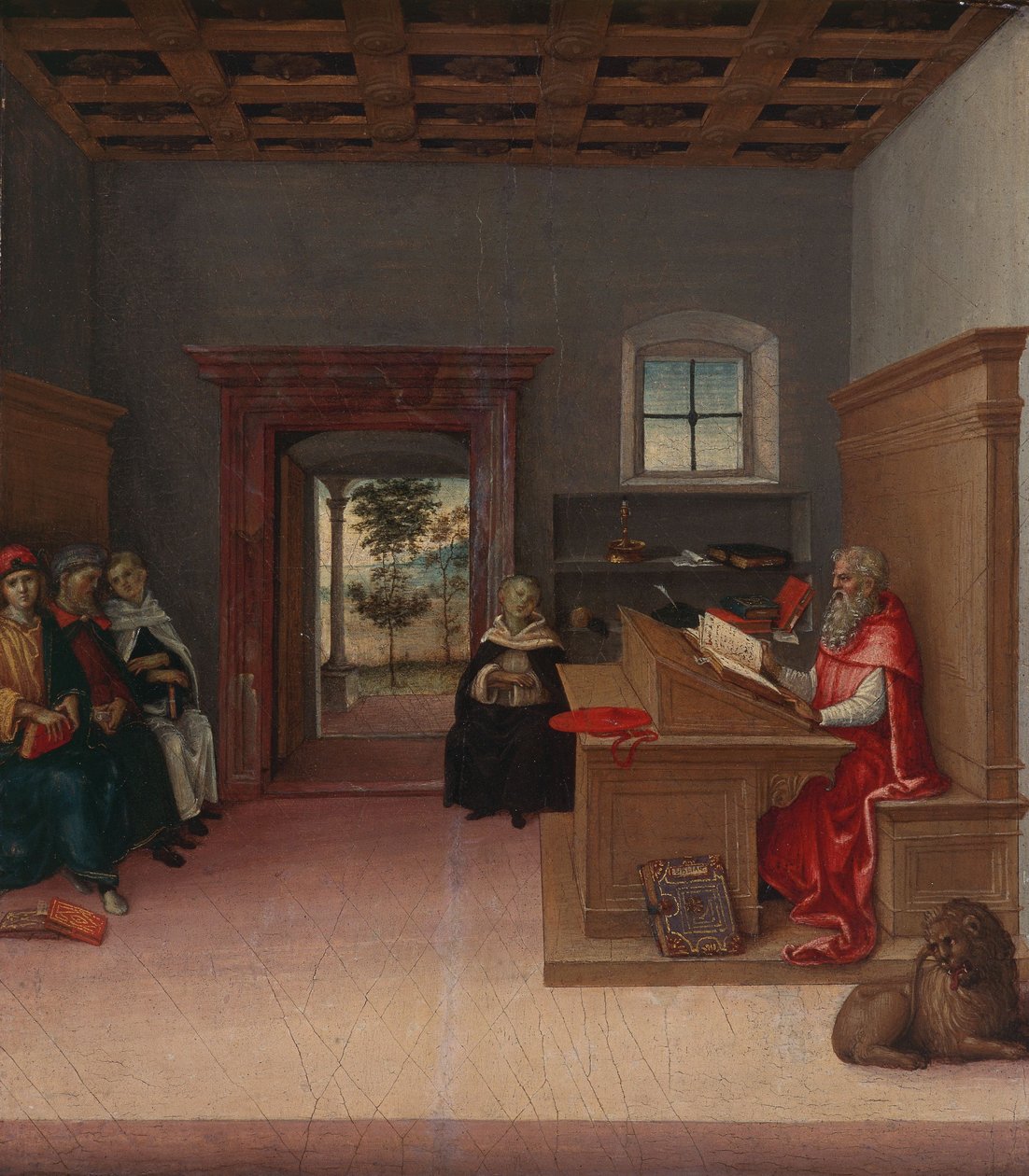 St. Hieronymus im Studierzimmer, ca. 1500-04 von Giovanni di Pietro (c.1450 1529)