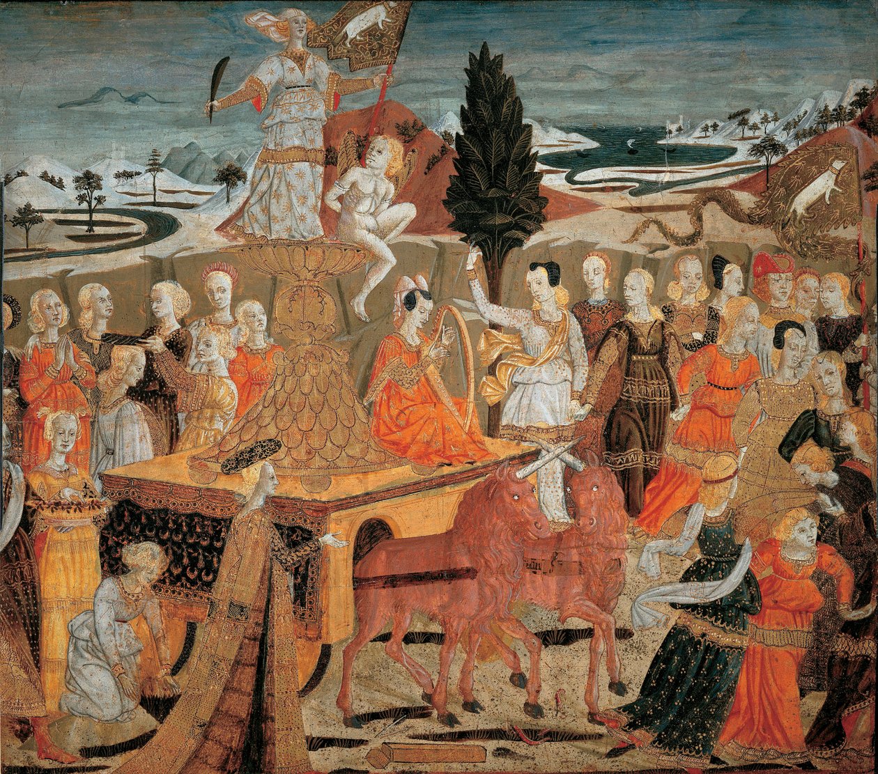 Der Triumph der Keuschheit von Giovanni di Ser Giovanni Scheggia