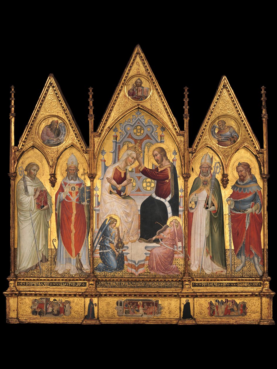 Die Krönung der Jungfrau und Heilige, 1394 von Giovanni di Tano Fei