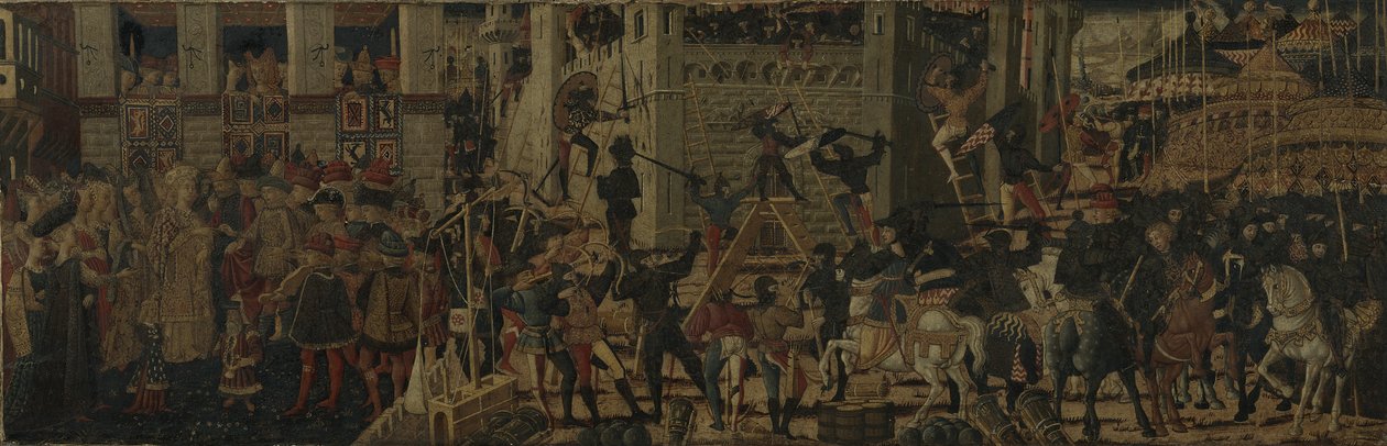 Belagerung von Karthago und die Mäßigung des Scipio, ca. 1460 von Giovanni the younger Guidi