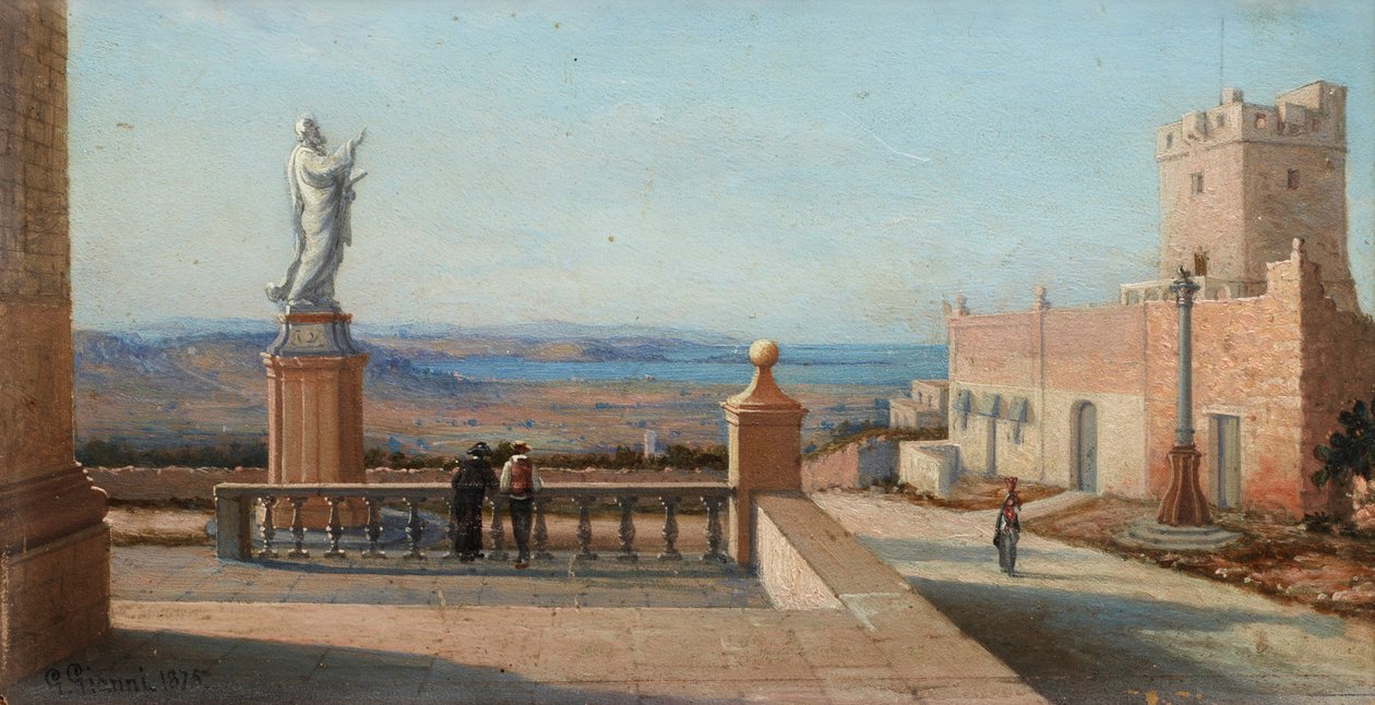Girolamo Gianni, Blick auf Malta 1875 von Girolamo Gianni