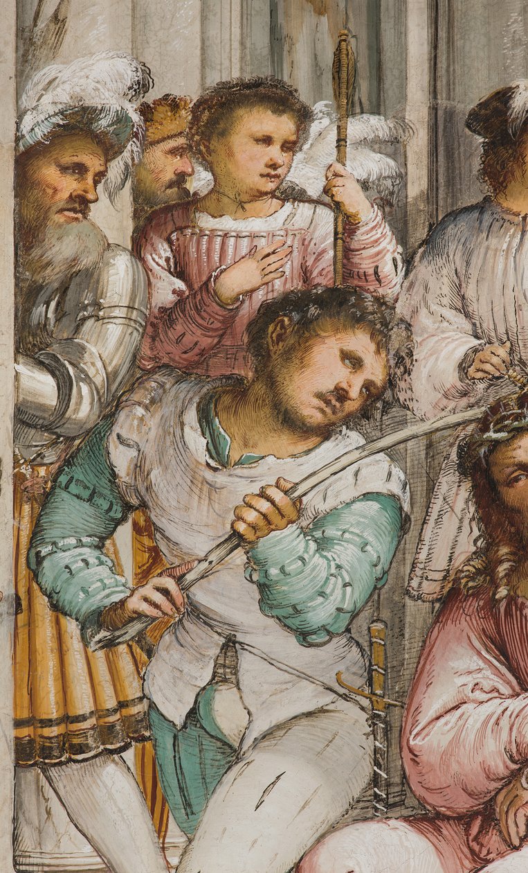 Zentrales Kirchenschiff, Vierter südlicher Bogen, Krönung mit Dornen, Girolamo Romanino von Girolamo Romanino