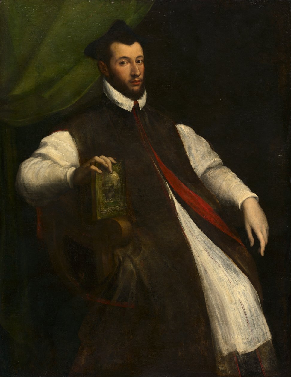 Porträt eines Prälaten, Mitte 1500er Jahre von Girolamo da Carpi