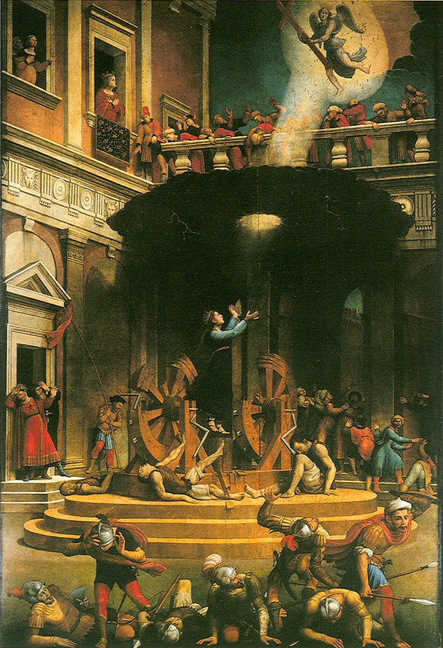 Das Martyrium der Heiligen Katharina von Alexandria, 1530-1540 von Giuliano Bugiardini