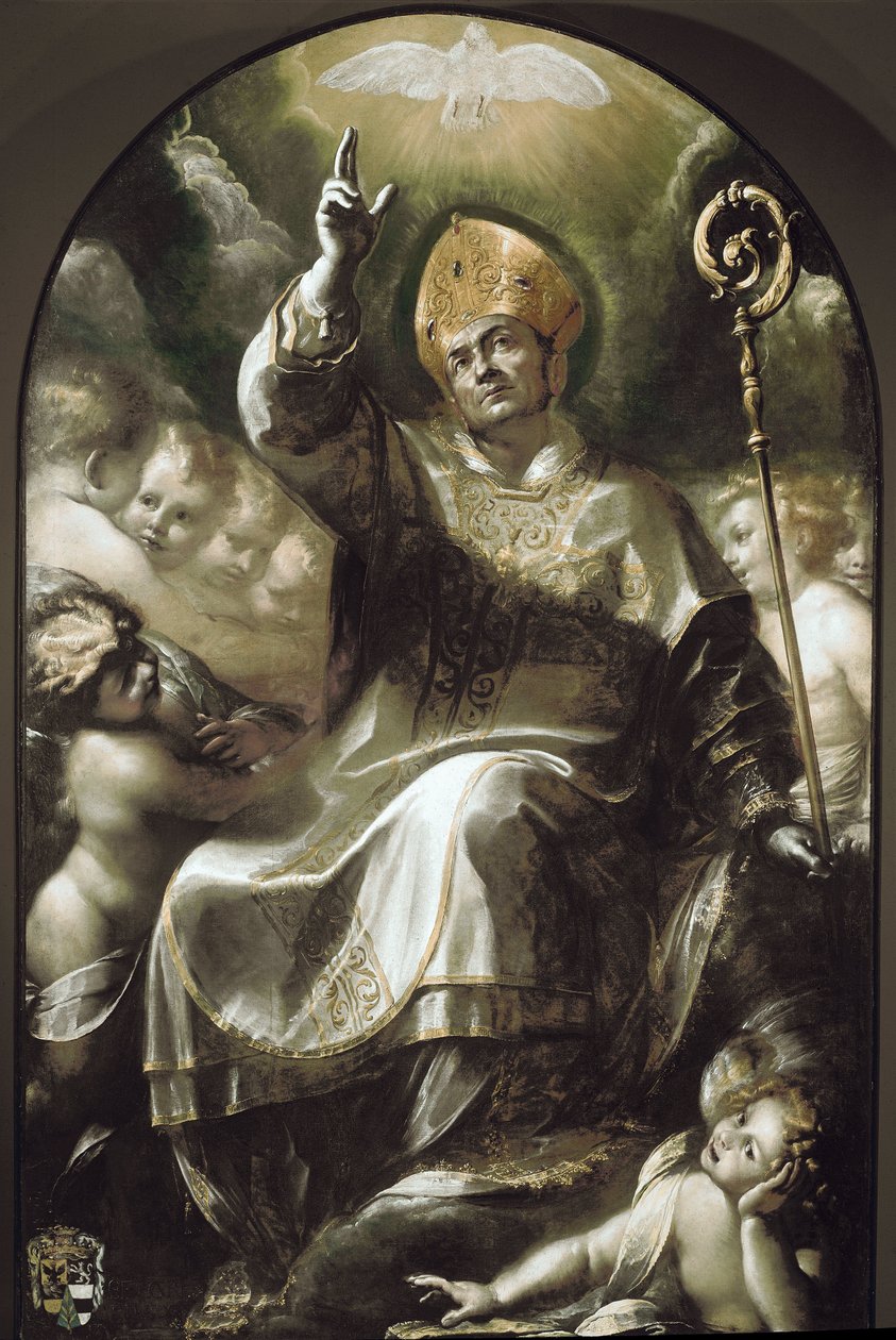 Der heilige Karl Borromäus in Herrlichkeit von Giulio Cesare Procaccini