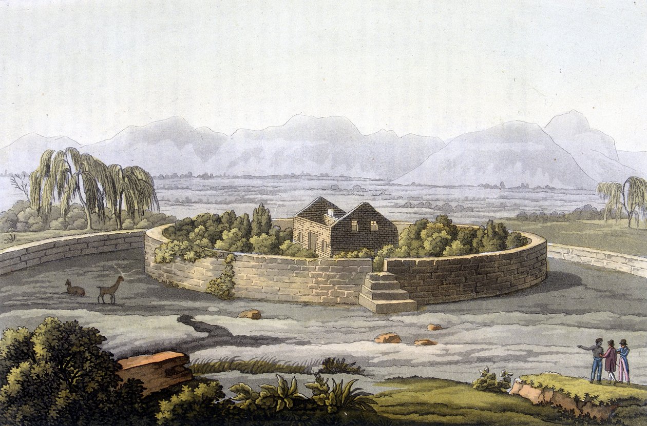 Porteresse Inca - in "Das antike und moderne Kostüm" von Giulio Ferrario