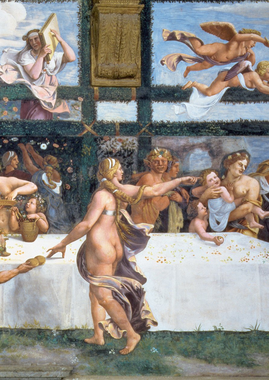 Das rustikale Bankett zur Feier der Hochzeit von Amor und Psyche von Giulio Romano