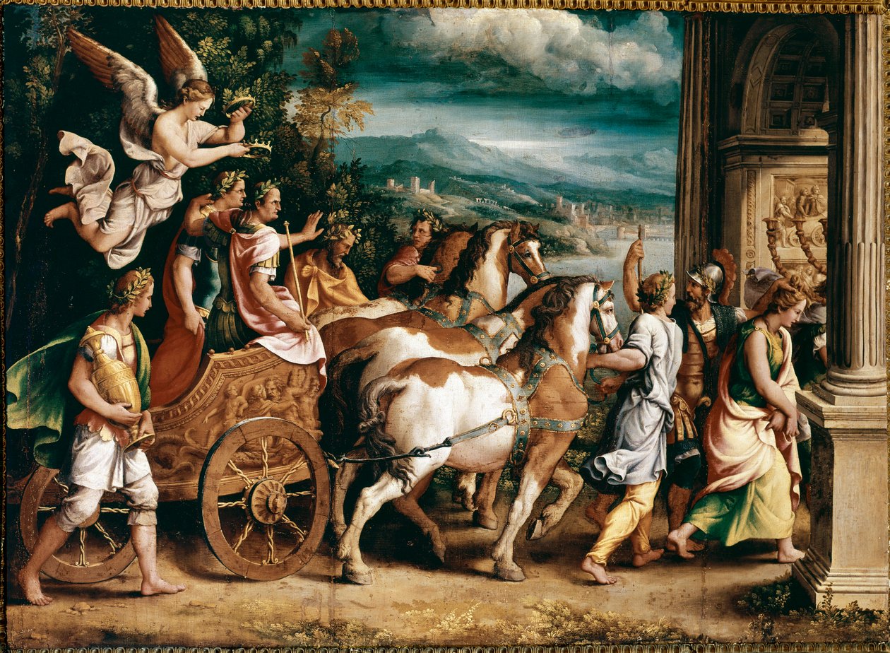 Triumph von Titus und Vespasian von Giulio Romano