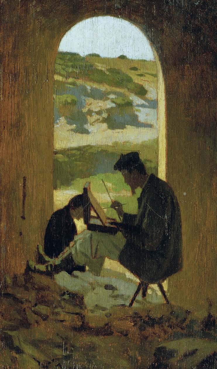 Der Maler Stanislao Pointeau, ca. 1863 von Giuseppe Abbati