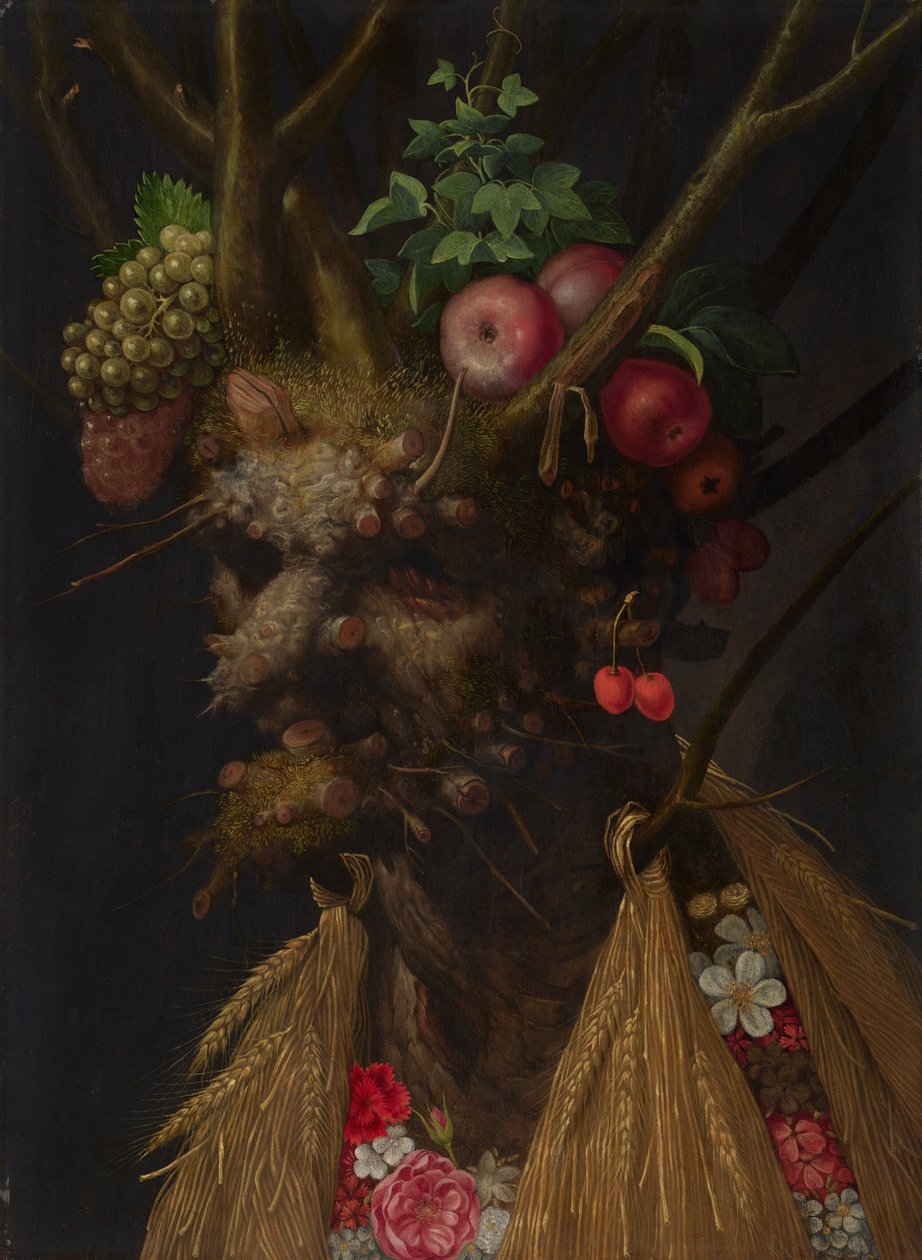 Vier Jahreszeiten in einem Kopf, c.1590 von Giuseppe Arcimboldo
