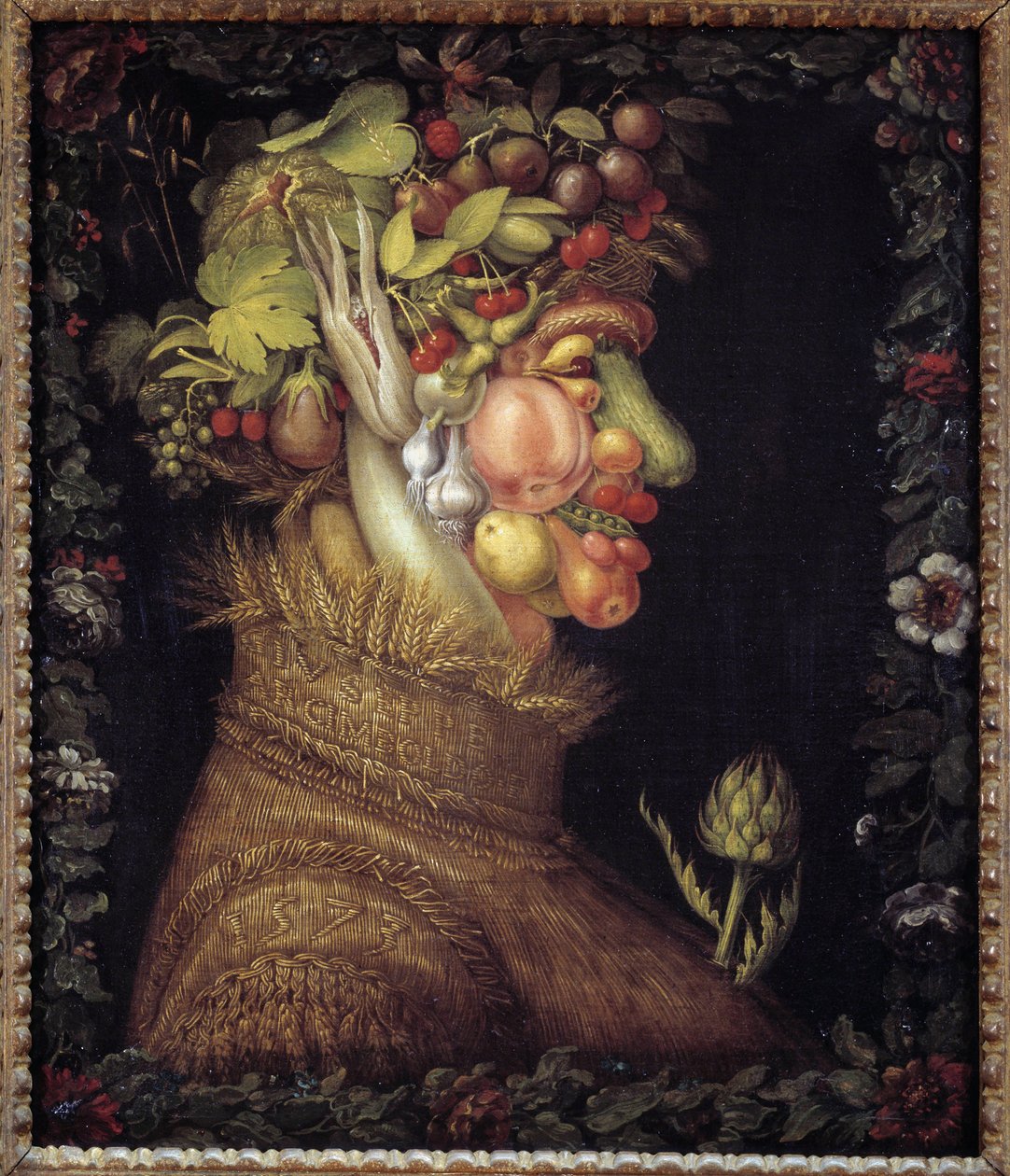 Der Sommer. Allegorie über die Jahreszeiten. Gemälde von Giuseppe Arcimboldo (1527-1593). Louvre-Museum von Giuseppe Arcimboldo