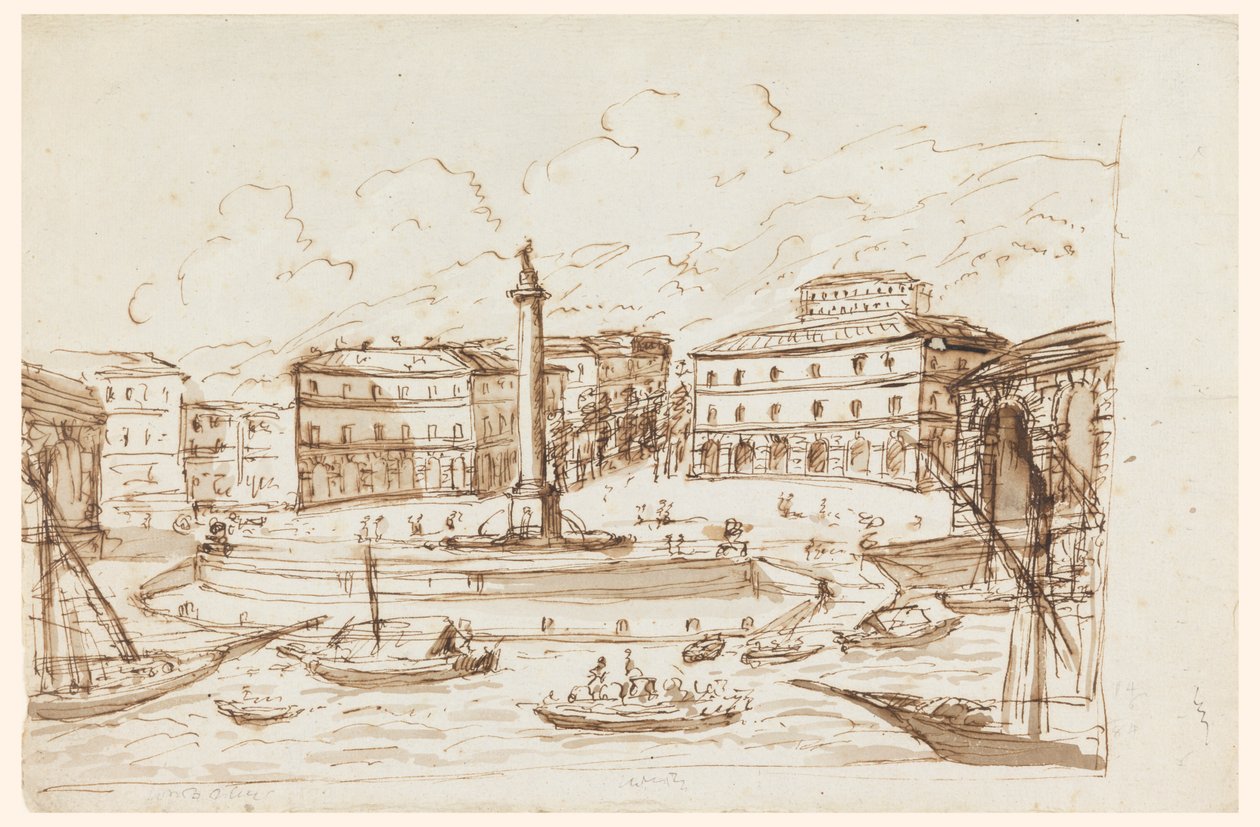 Hafen von Ajaccio, Korsika von Giuseppe Barberi