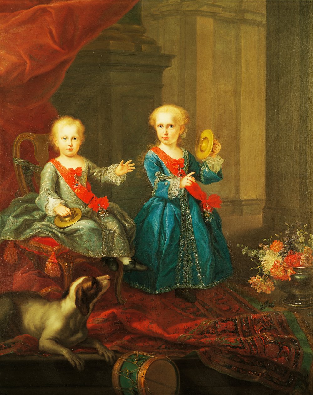 Töchter von Karl III. von Bourbon, König von Neapel und Sizilien, und Maria Amalia von Sachsen, Königin von Sizilien von Giuseppe Bonito