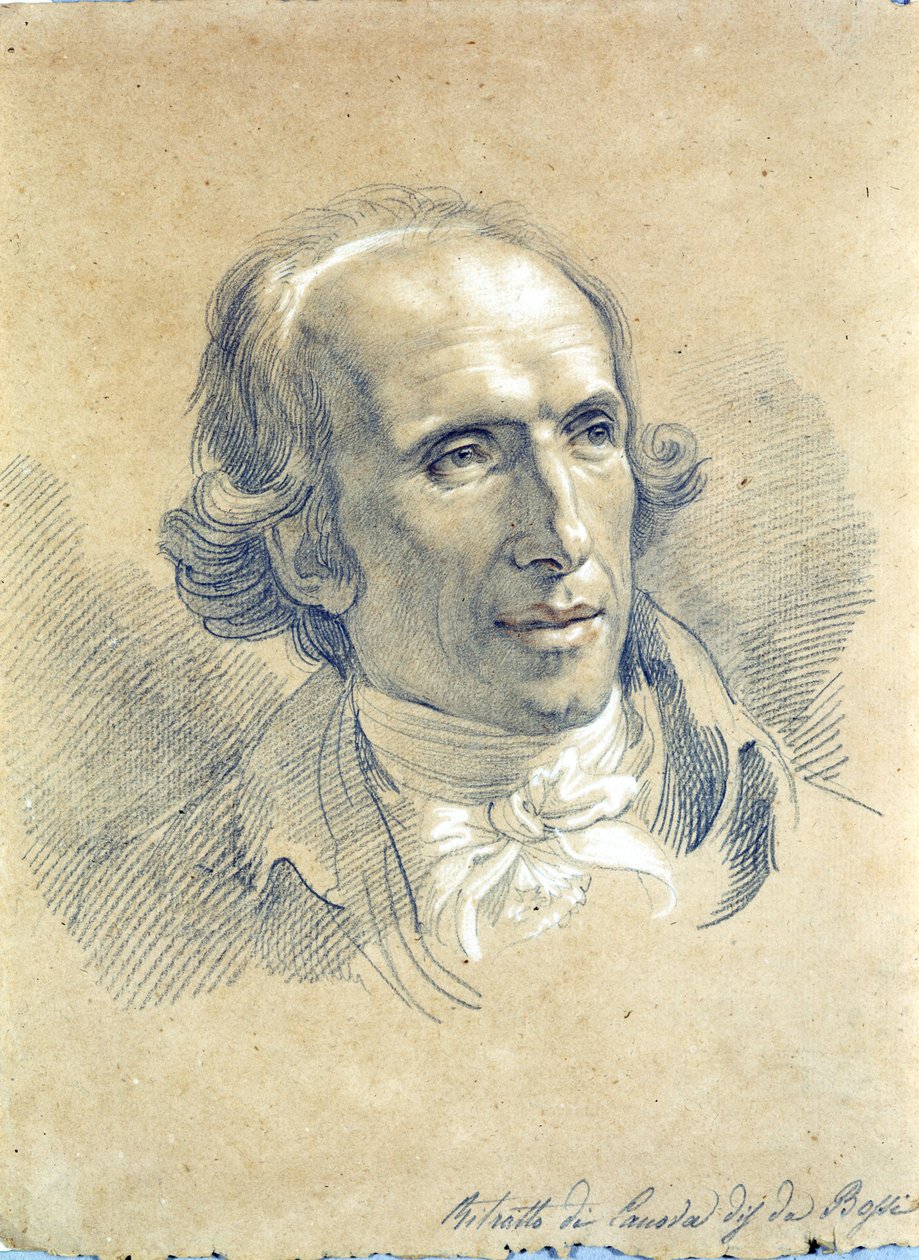 Porträt von Canova (1757 - 1822) von Giuseppe Bossi