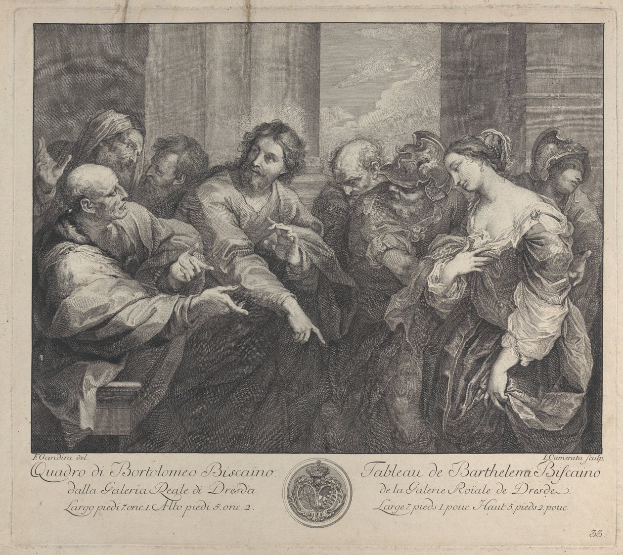 Christus und die Ehebrecherin von Giuseppe Camerata
