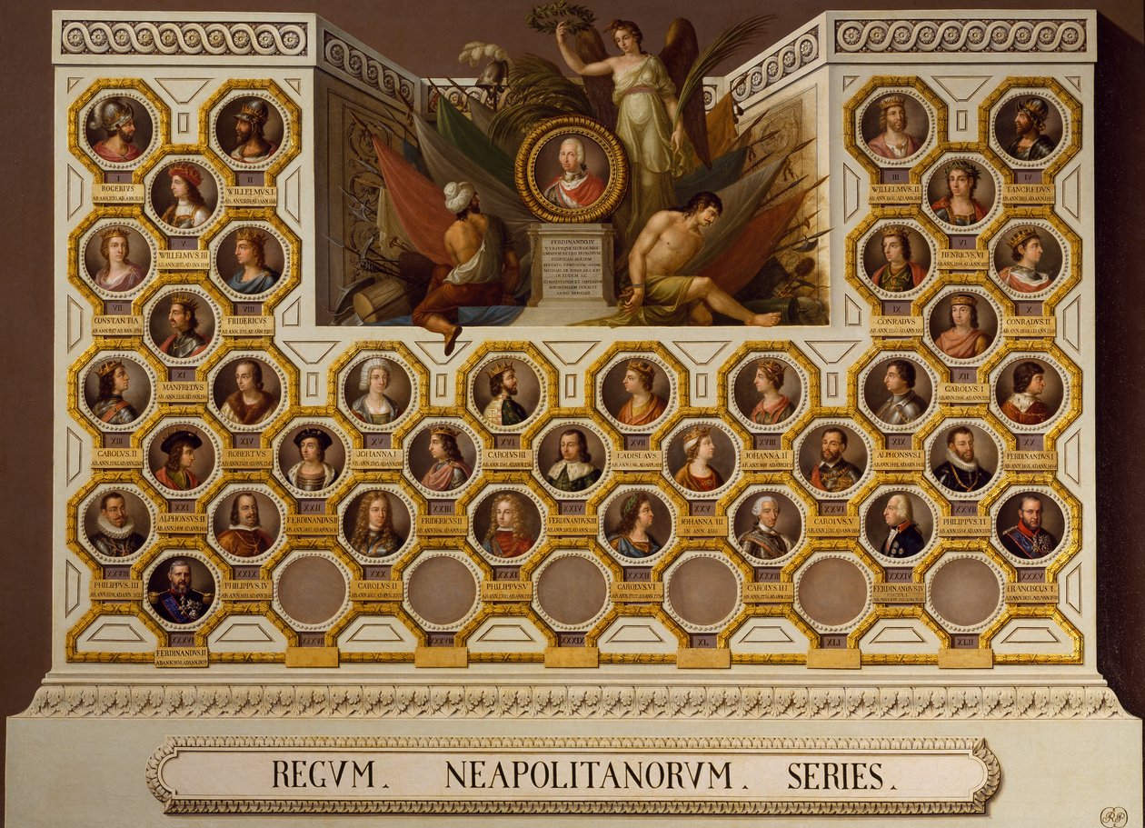 König von Neapel von 1154 bis 1859, von Giuseppe Cammarano (1766-1859) von Giuseppe Cammarano