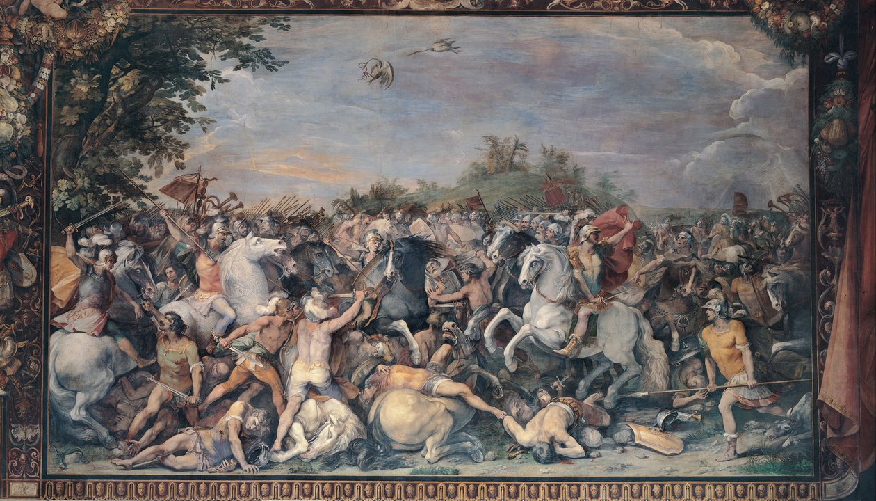 Schlacht gegen die Bewohner von Veii und Fidenae, 1598-1599 von Giuseppe Cesari