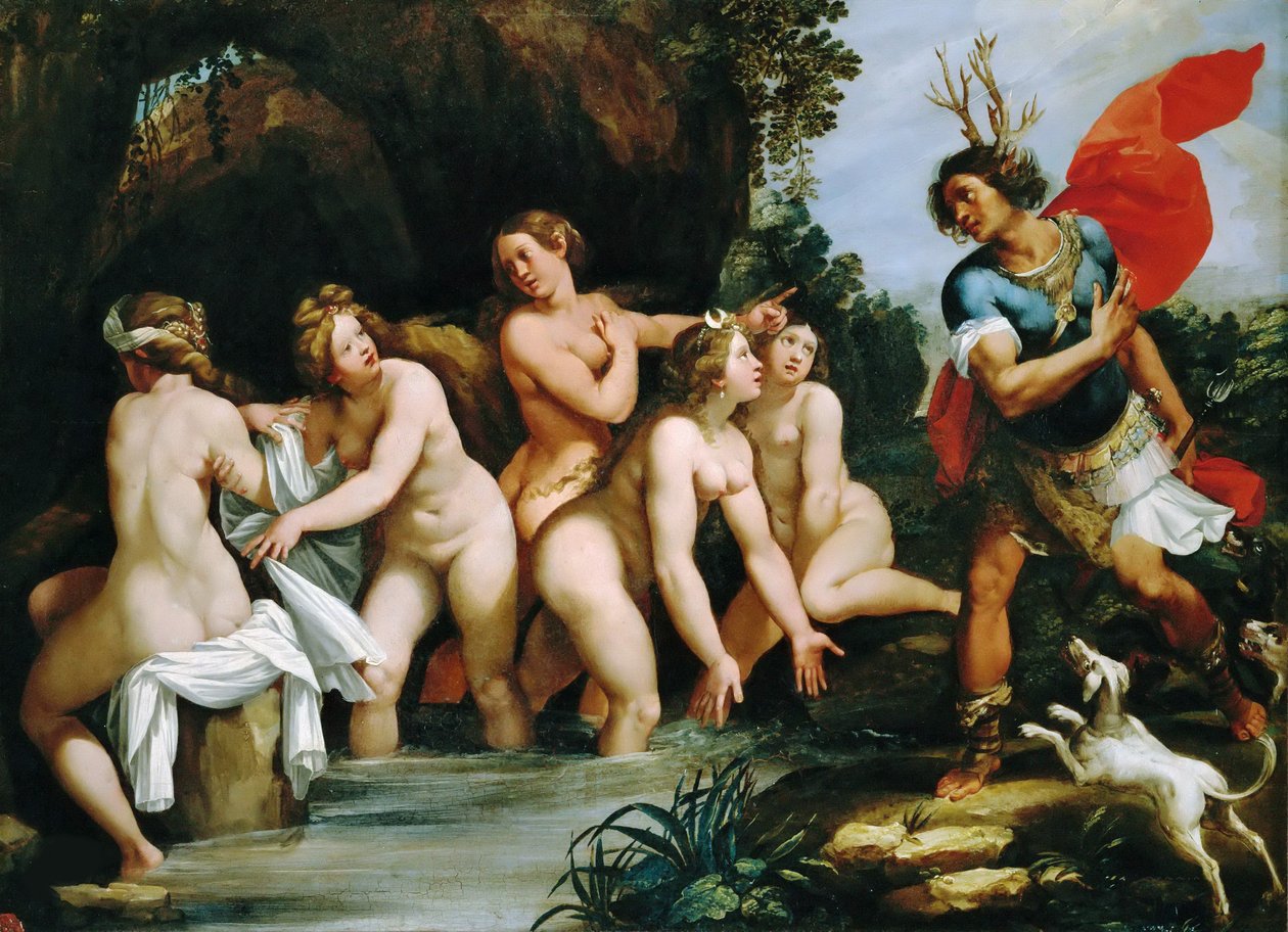 Diana und Actaeon, ca. 1600-1603 von Giuseppe Cesari