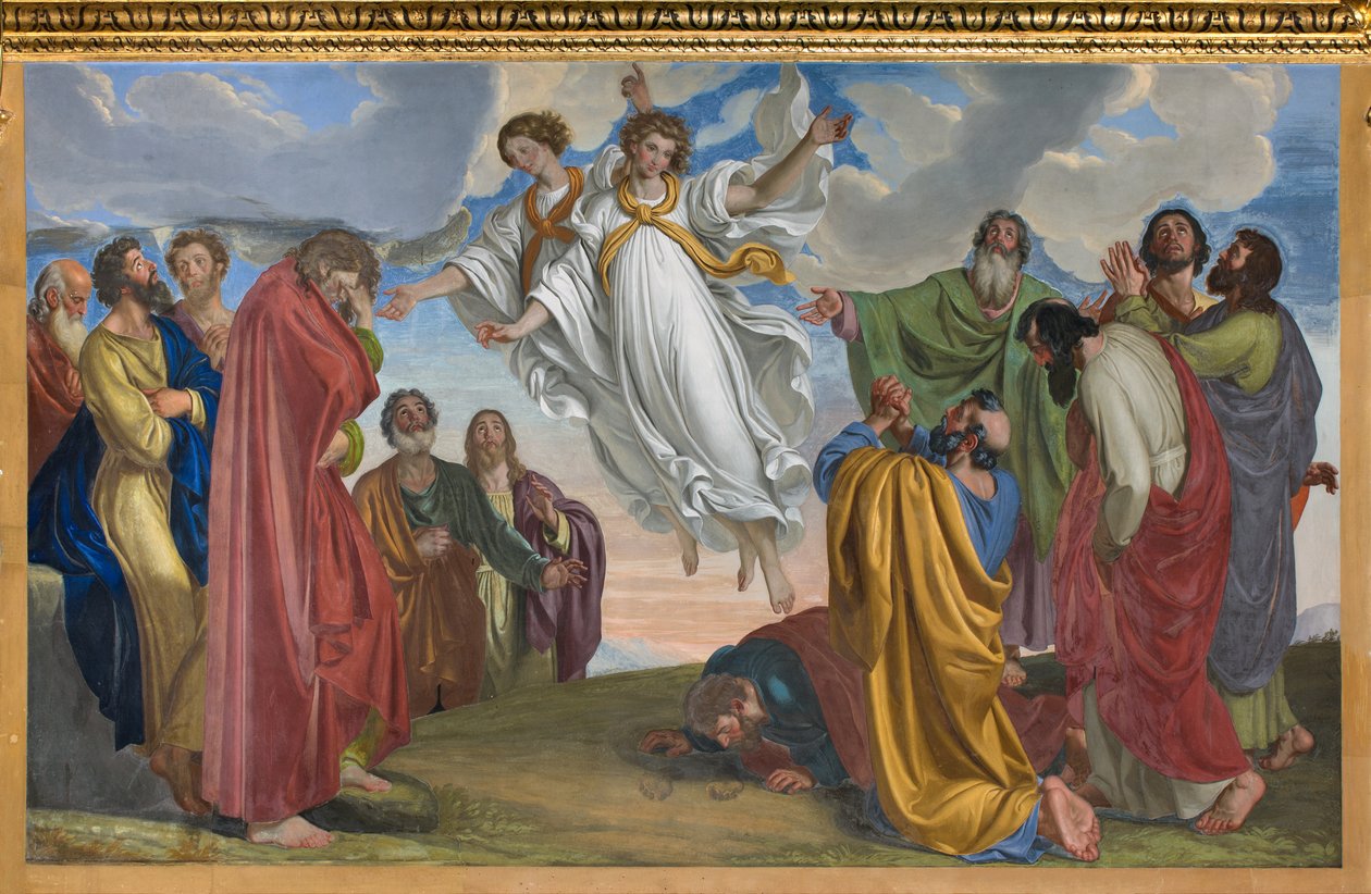 Presbyterium, Giueppe Diotti, Erscheinung der Engel nach der Himmelfahrt 1830 von Giuseppe Diotti