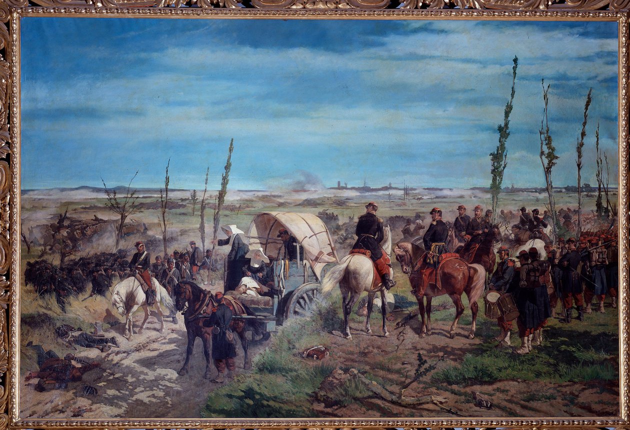 Italienisches Militärlager in der Schlacht von Magenta im Jahr 1859 von Giuseppe Fattori