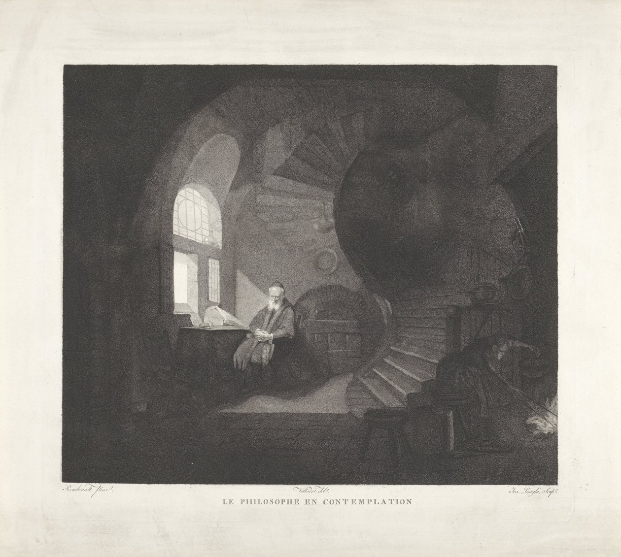 Meditierender Philosoph von Giuseppe Longhi