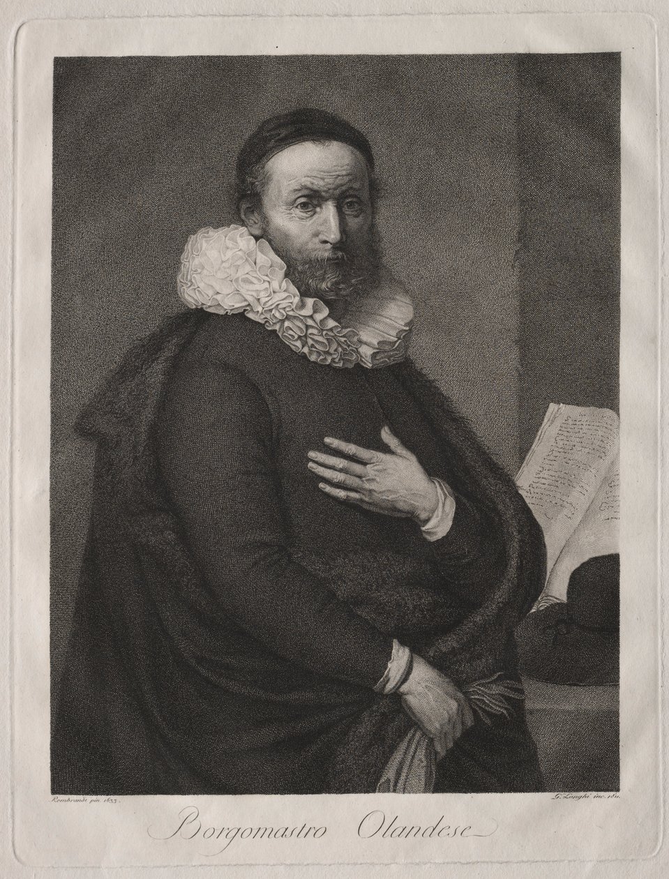 Der niederländische Bürgermeister, 1811 von Giuseppe Longhi