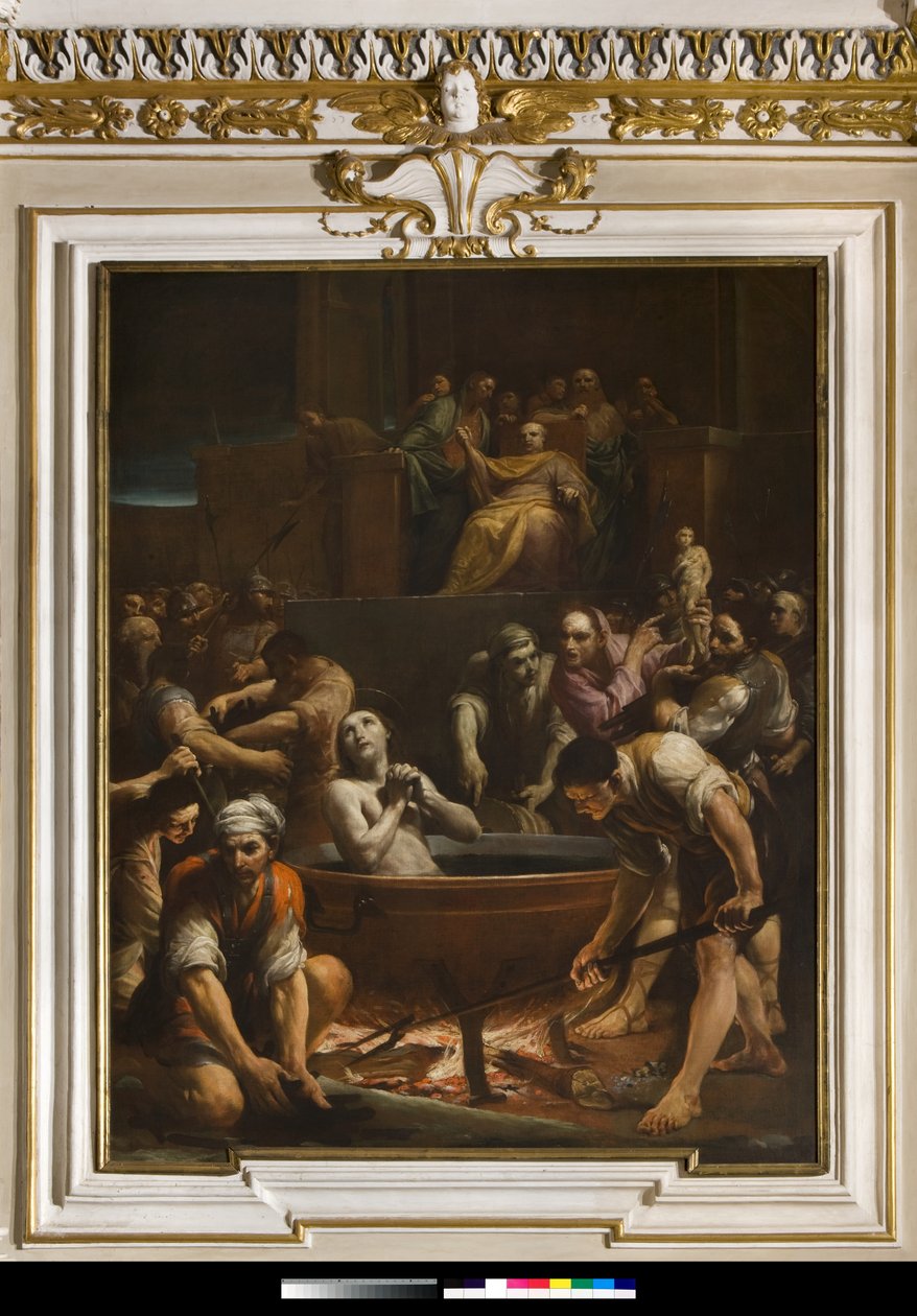 Das Martyrium des heiligen Johannes des Evangelisten von Giuseppe Maria Crespi