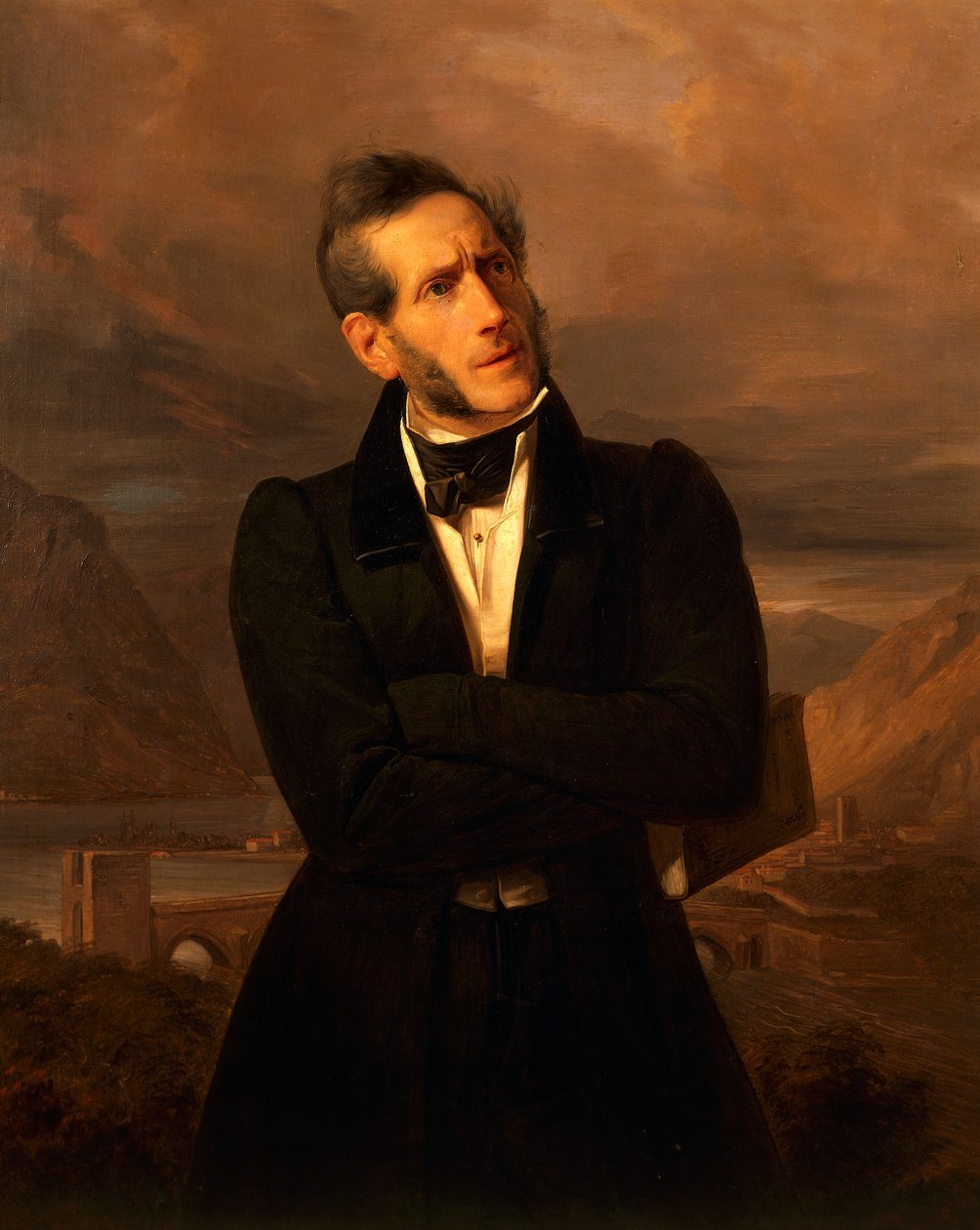 Porträt von Alessandro Manzoni von Giuseppe Molteni