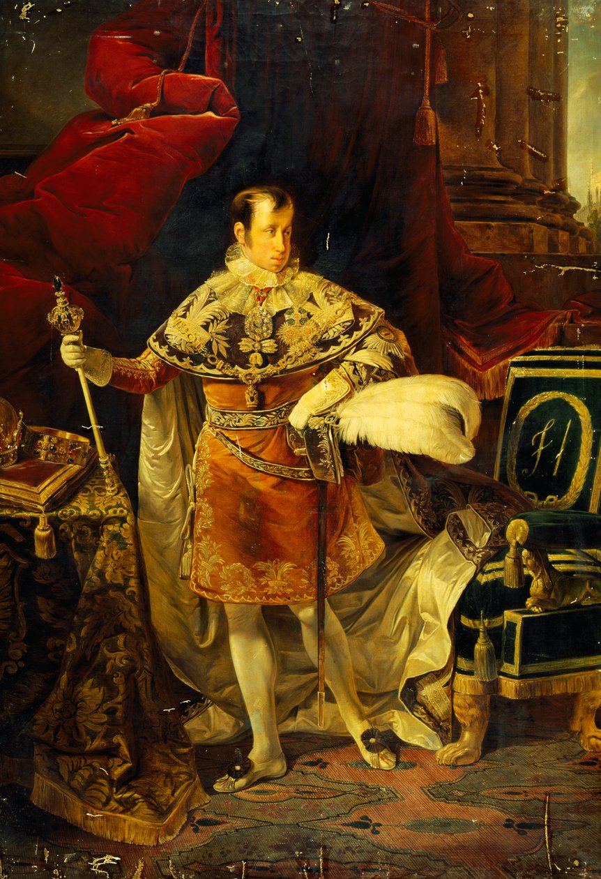 Porträt von Ferdinand I. von Österreich (Wien) von Giuseppe Molteni