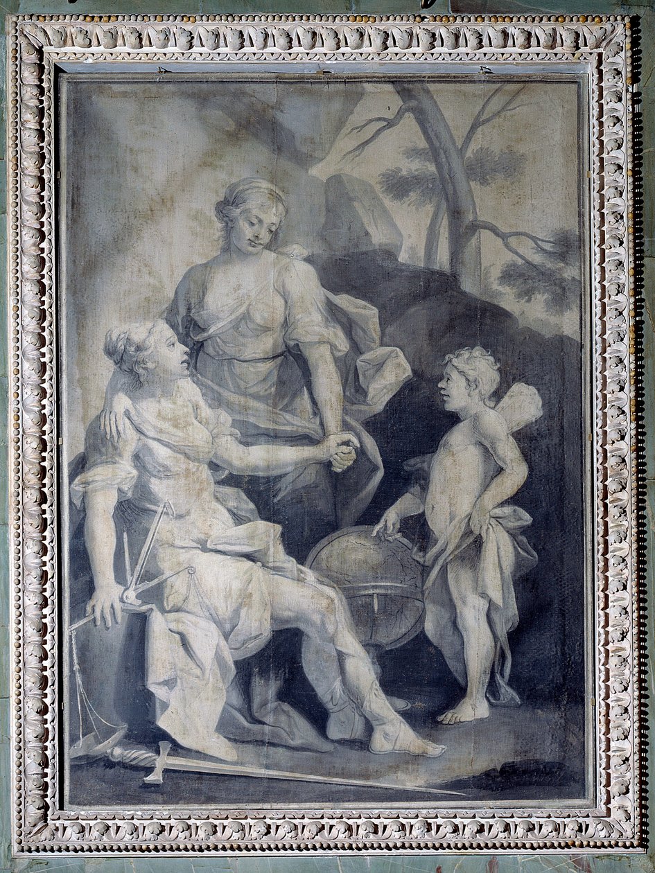 Genius der Nation mit Gerechtigkeit und Frieden von Giuseppe Paganelli