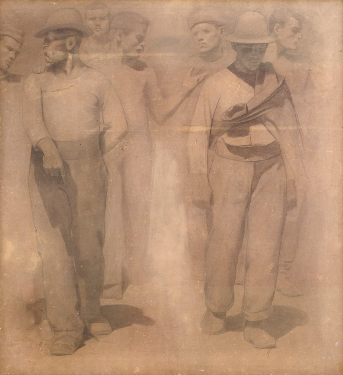 Cartoon für Der Vierte Stand von Giuseppe Pellizza da Volpedo