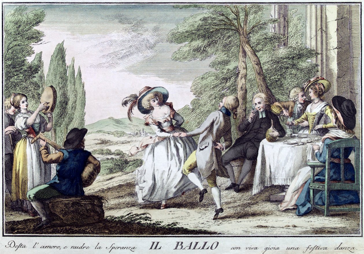 Il Ballo Der Tanz, 1790 von Giuseppe Piattoli