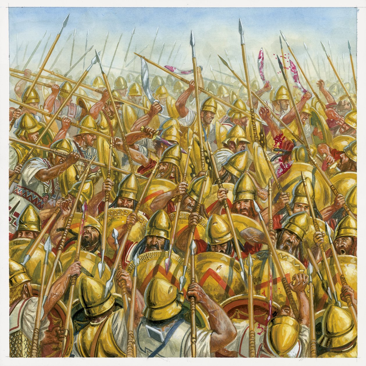 Schlacht von Leuktra (371 v. Chr.) von Giuseppe Rava