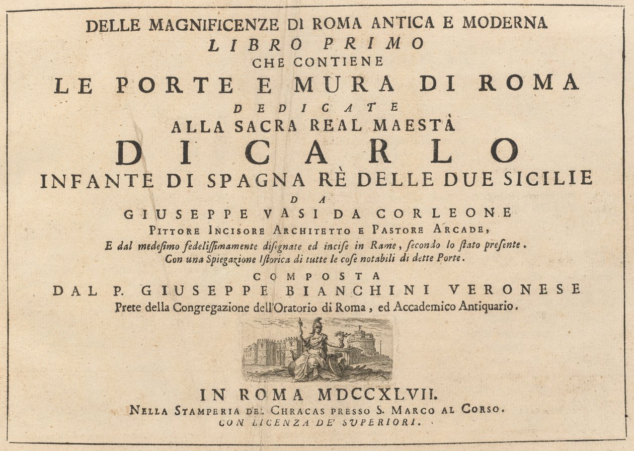 Delle Magnificenze di Roma Antica e Moderna (Band 1) von Giuseppe Vasi