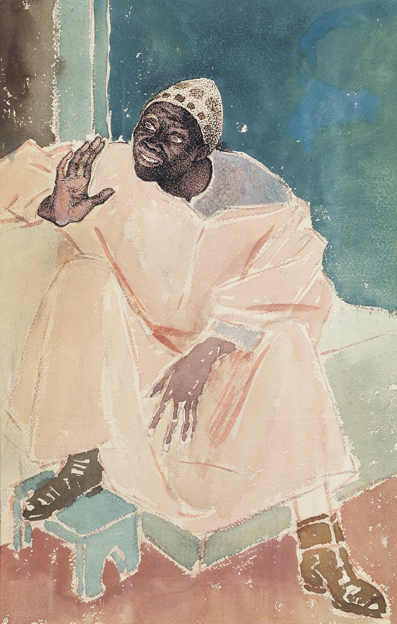 Sitzender Marokkaner, 1936 von Glyn Warren Philpot