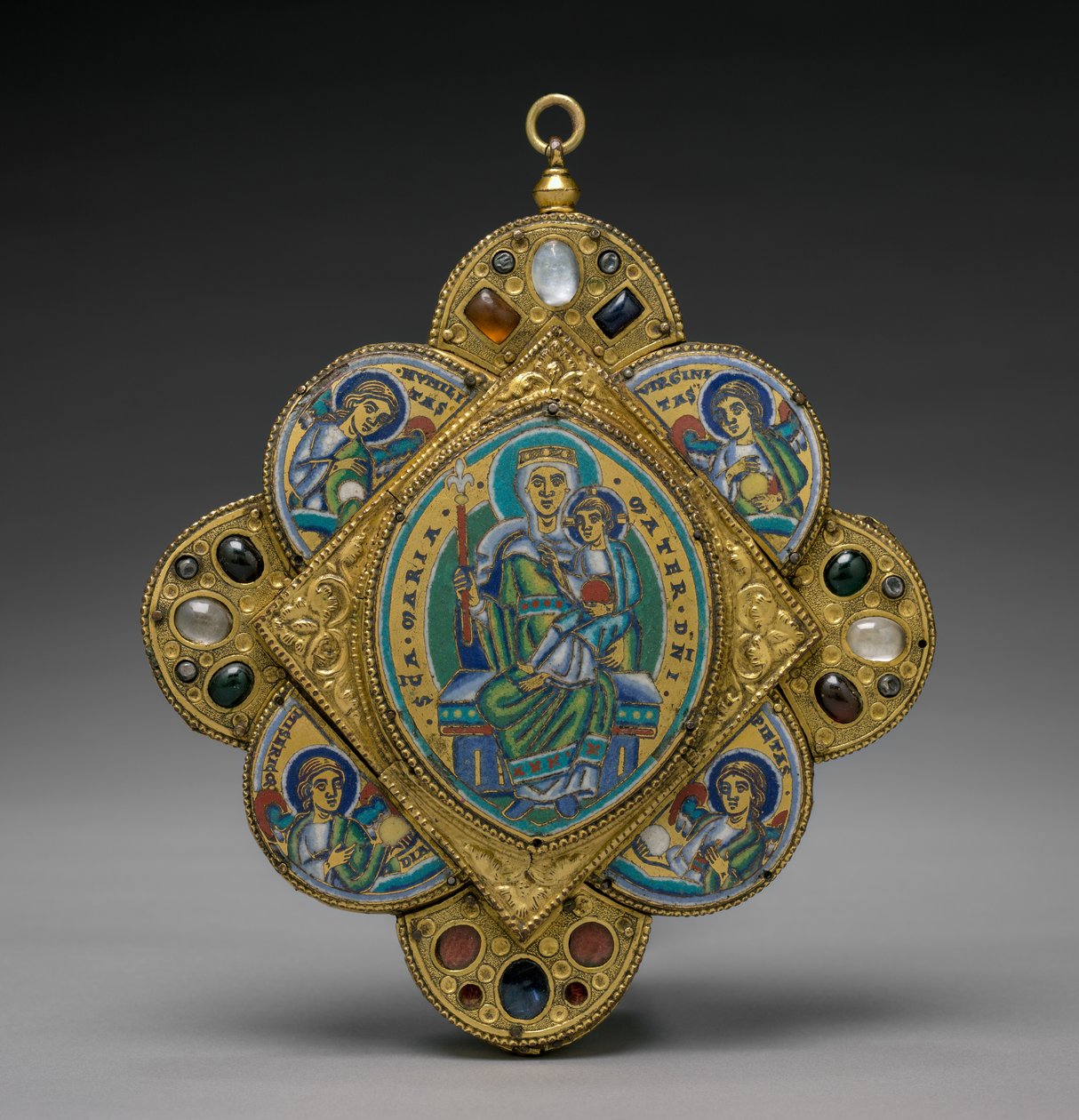 Anhänger mit der Jungfrau und dem Kind, ca. 1160-1170 von Godefroid de Huy