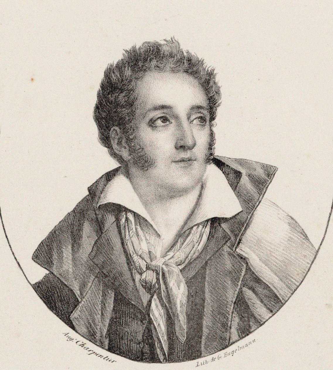 Porträt des Komponisten François Charles Mansui 1785-1847 von Godefroy Engelmann