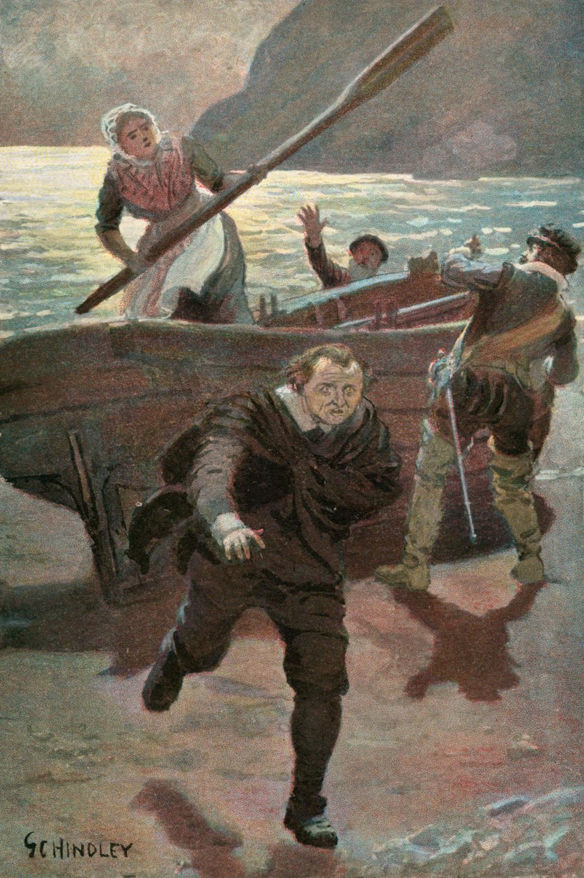 Illustration für Westward Ho! von Charles Kingsley von Godfrey C. Hindley