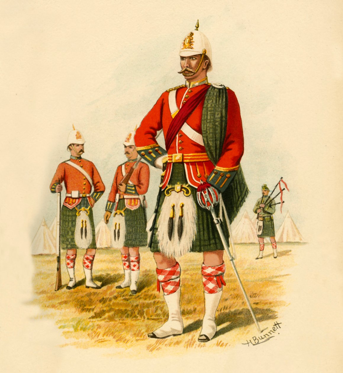 Die 5. Royal Scots von Kanada, 1890 von Godfrey Douglas Giles