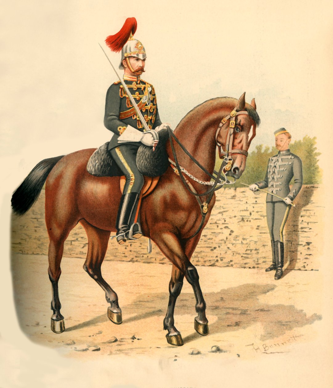 Das 6. Regiment der Kavallerie-Husaren, Kanada, 1890 von Godfrey Douglas Giles
