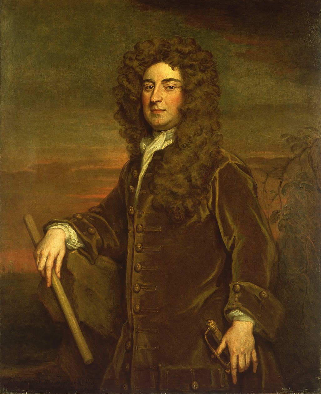 Vizeadmiral John Graydon (circa 1666-1726), spätes 17. bis frühes 18. Jahrhundert von Godfrey Kneller