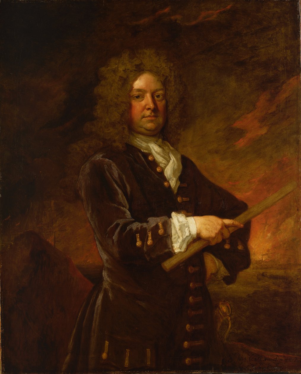 Vizeadmiral Sir John Leake (1656-1720), spätes 17. bis frühes 18. Jahrhundert von Godfrey Kneller
