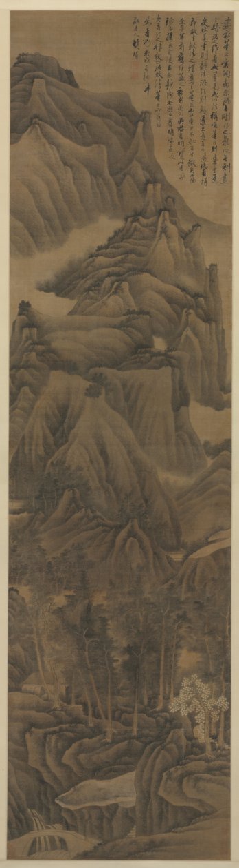 Landschaft im Stil von Dong Yuan und Juran, um 1650 von Gong Xian