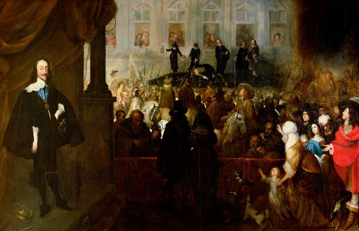 Hinrichtung von Karl I. (1600-49) in Whitehall, 30. Januar 1649 von Gonzales Coques